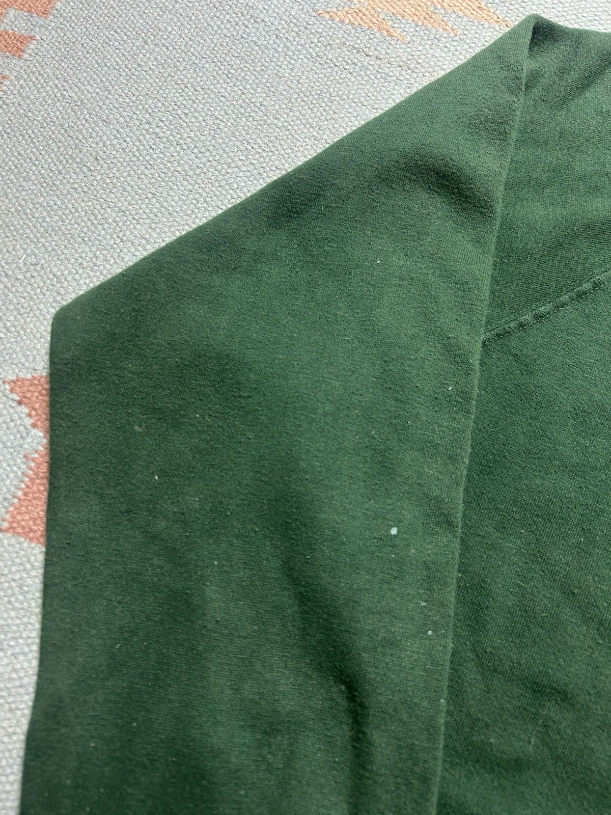 Vintage Vtg 70 crewneck sweatshirt blank forest green raglan paint M Size US M / EU 48-50 / 2 - 3 Thumbnail