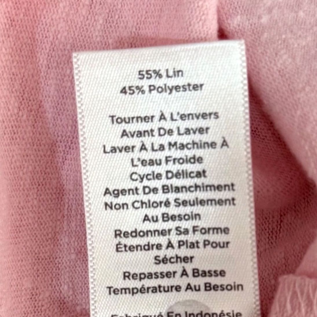 Talbots Talbots Knit Top Pink Linen Blend Scoop Neck Dolman Sleeve Cinched Shoulder T-Shirt Womens M Casual Summer Linen Blend Slub Knit Short Sleeve Comfort Size M / US 6-8 / IT 42-44 - 7 Thumbnail