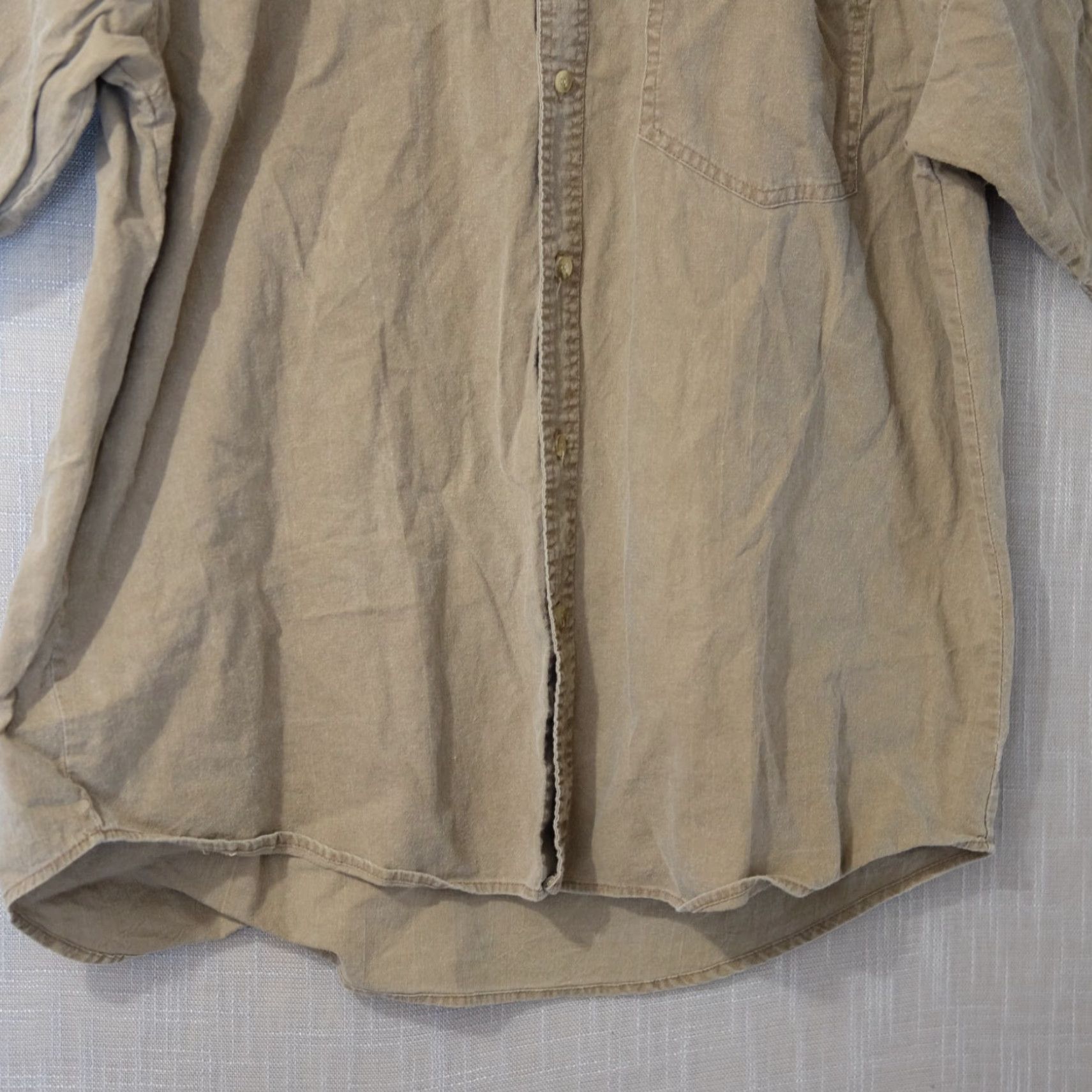 Vintage VINTAGE Big Joe Button Up Shirt 100% Pure Cotton Brown Mens L Size US L / EU 52-54 / 3 - 4 Thumbnail