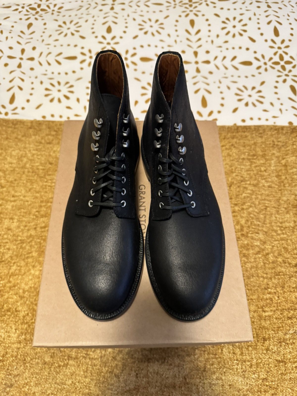 Grant Stone Grant Stone Edward Boots - Black Waxed Commander - Size 7D Size US 7 / EU 40 - 2 Thumbnail