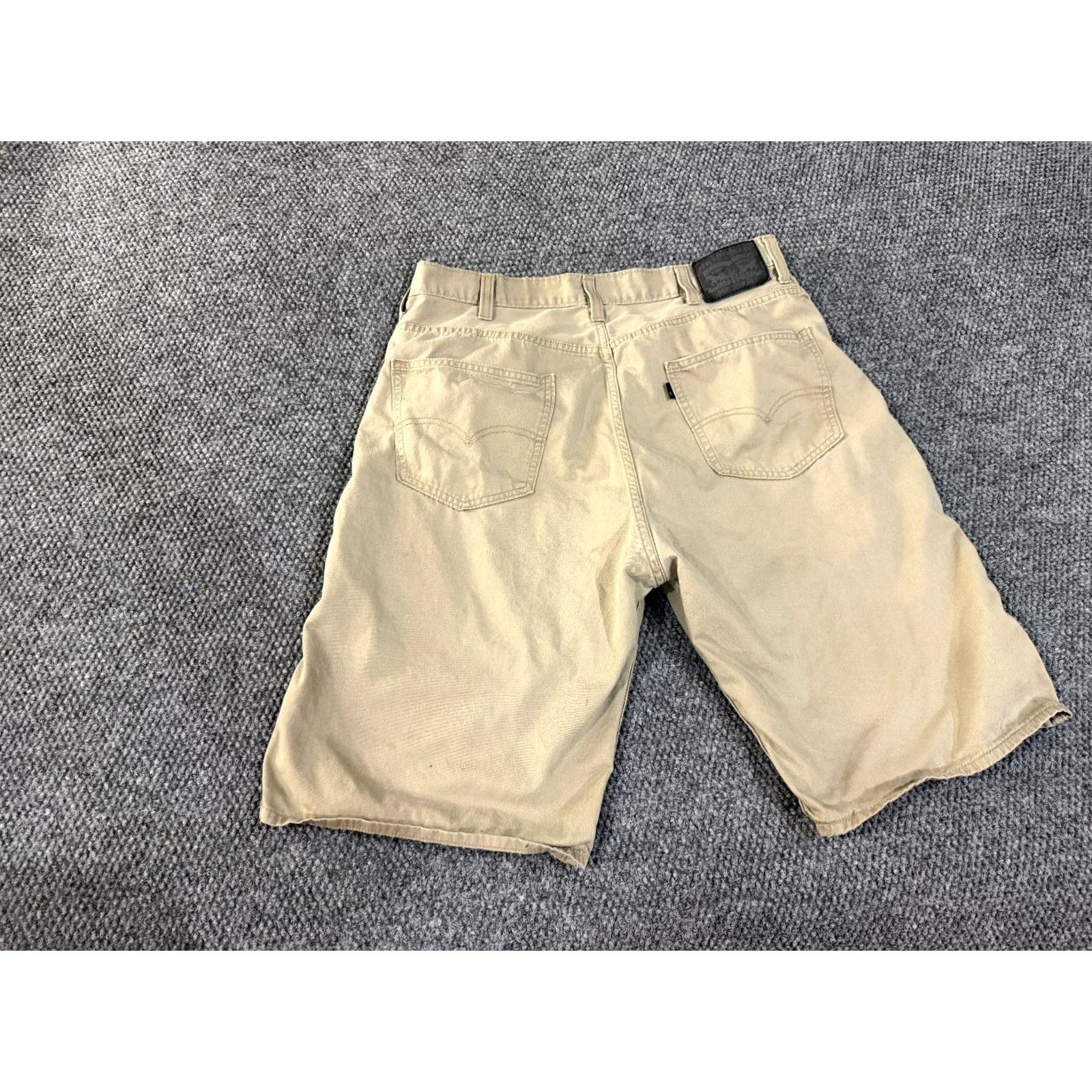 Levi's Levi's 569 Shorts Mens 38 Beige Medium Wash Denim Pocket 5-Pocket Regular Chino Odd Blemishes Front Back Vintage No Size US 38 / EU 54 - 7 Thumbnail