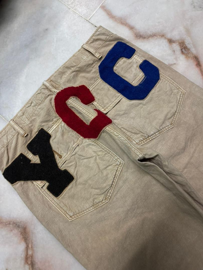 Vintage 💥 Go To Hollywood Baker Pants 90s Sick Faded Y C C Logo Size US 30 / EU 46 - 17 Thumbnail