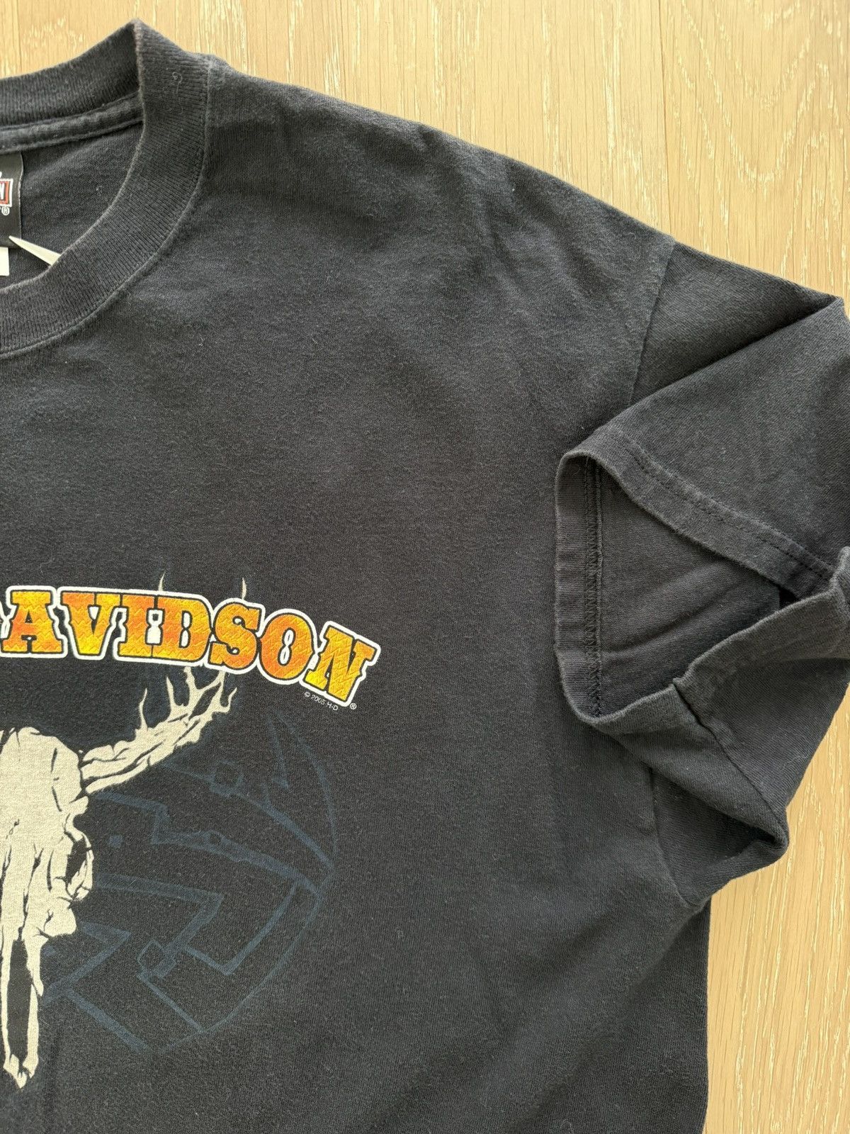 Harley Davidson Vintage ‘05 Harley Davidson Cow Skull Little Rock Arkansas Size US XL / EU 56 / 4 - 6 Thumbnail