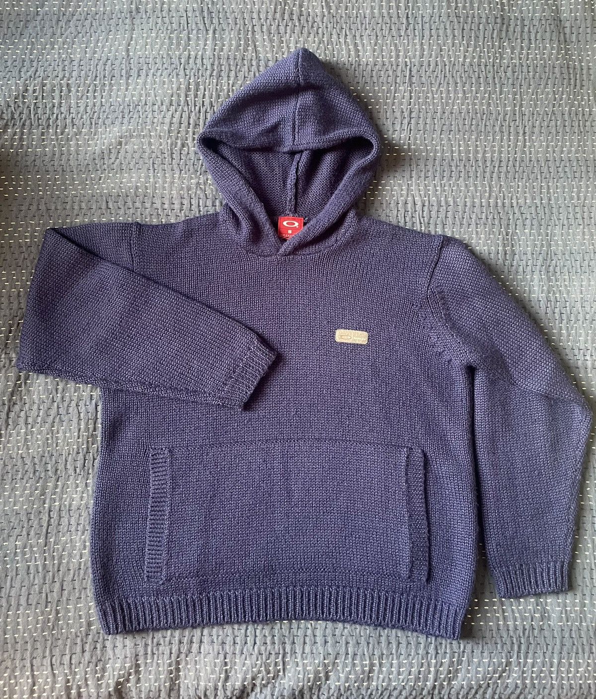 Oakley Vintage Oakley Knitted Hoodie Size US S / EU 44-46 / 1 - 1 Thumbnail