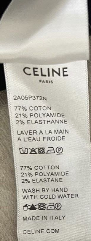 Celine Celine Black Waist Logo Printed Straight Leggings K12 Size 25" / US 0 / IT 36 - 5 Thumbnail