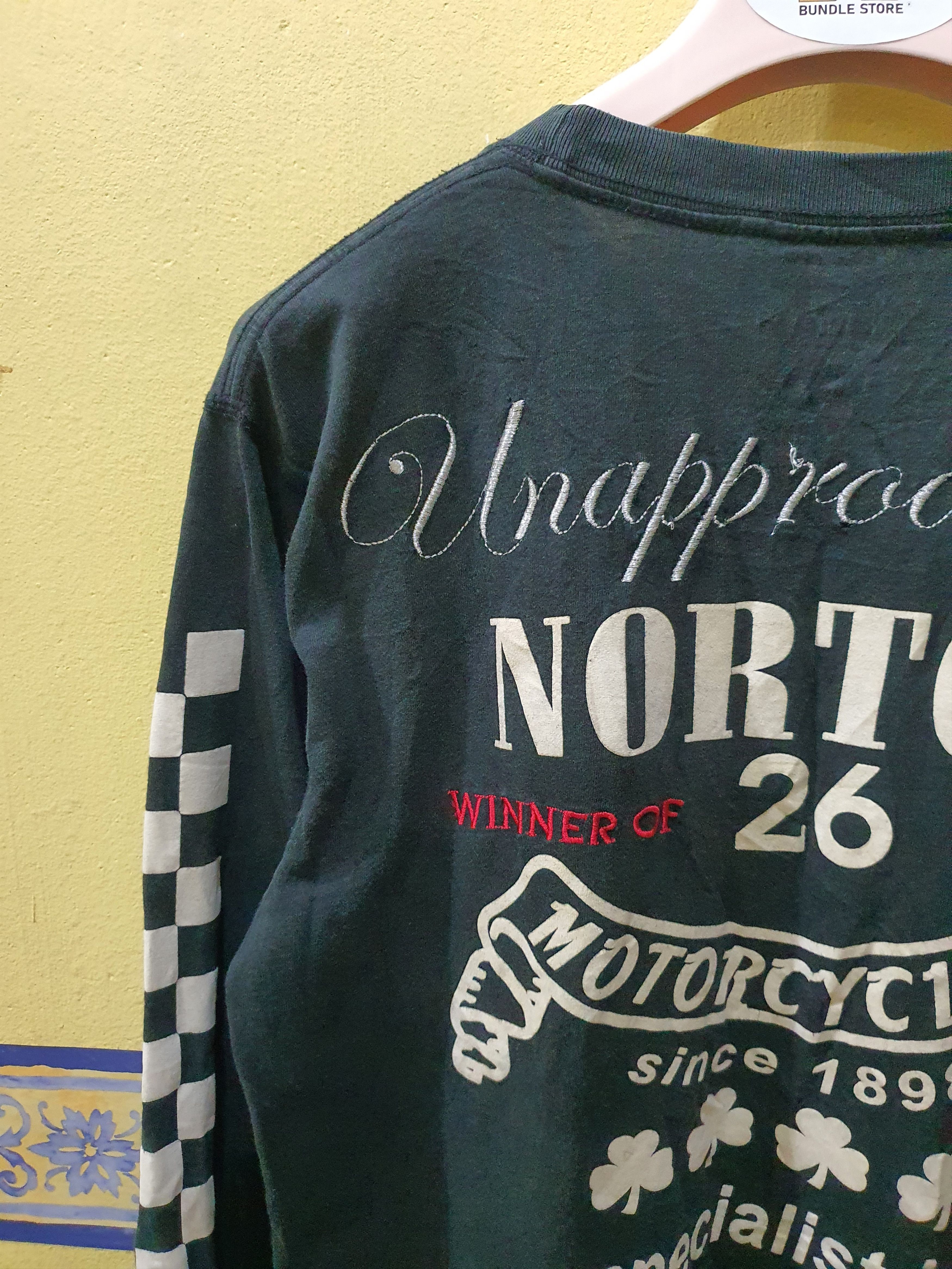 Norton Norton Motorcycles long-sleeve and a motorcycle graphic Size US L / EU 52-54 / 3 - 13 Thumbnail