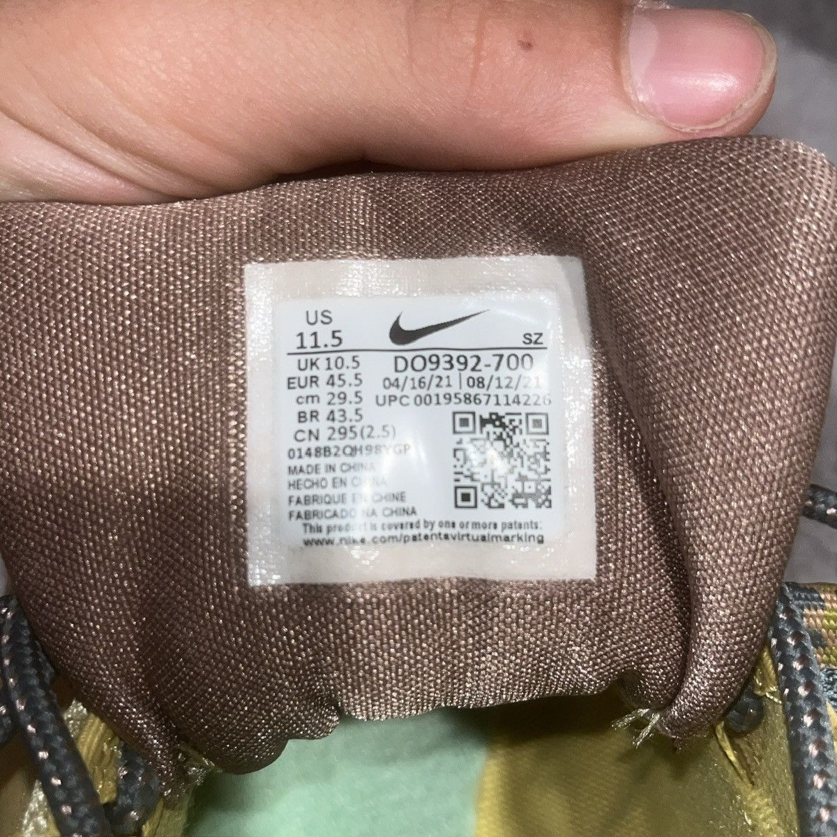 Nike × Travis Scott Travis Scott air max 1 Size US 11.5 / EU 44-45 - 19 Thumbnail