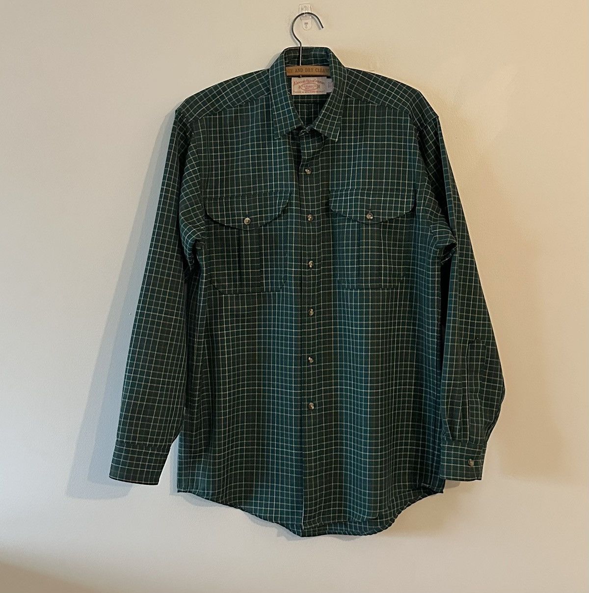 Filson Vintage Filson Northwest Wool Long Sleeve Shirt Green Plaid Size US M / EU 48-50 / 2 - 1 Thumbnail