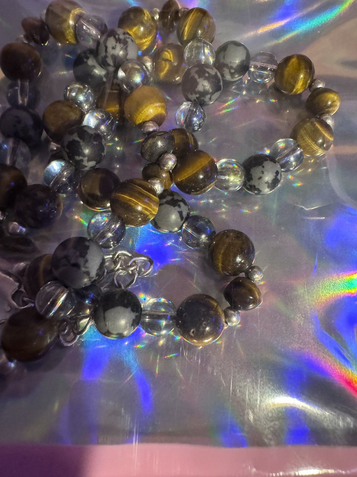 Handmade Weirdo Things Film Cooper Tiger Shadow pearl chain Necklace Size ONE SIZE - 13 Thumbnail