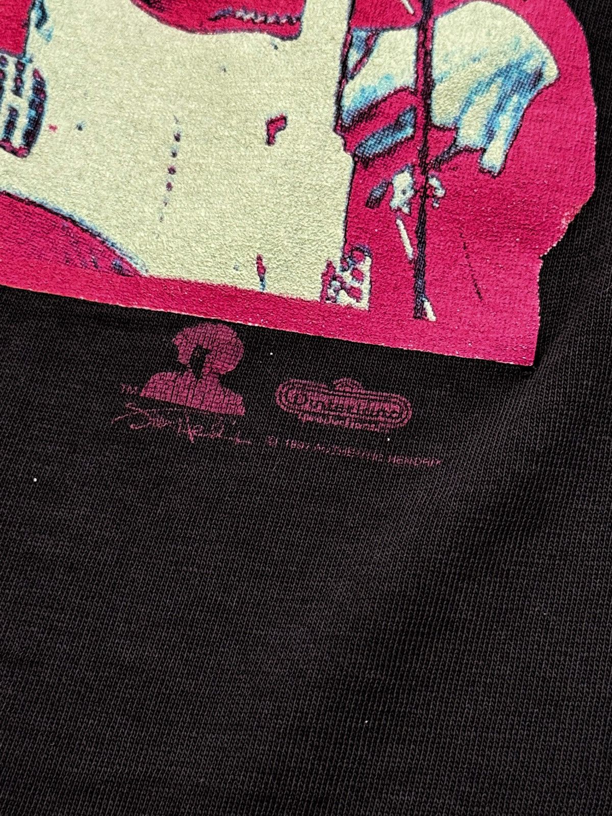 Vintage 1997 Jimi Hendrix Winterland Psychadelic Shirt Size US XL / EU 56 / 4 - 3 Thumbnail