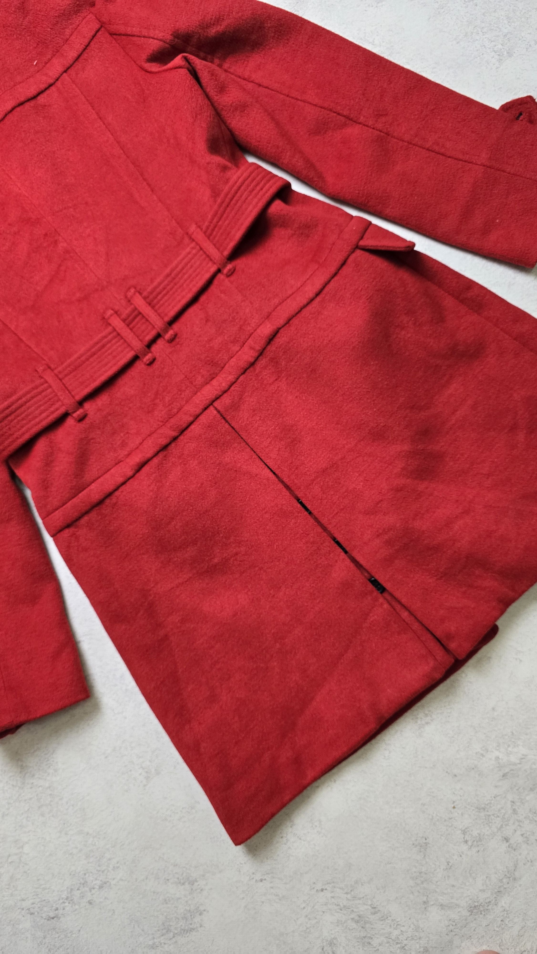 Burberry Burberry Women's Red Wool Belted Coat Size S / US 4 / IT 40 - 7 Thumbnail