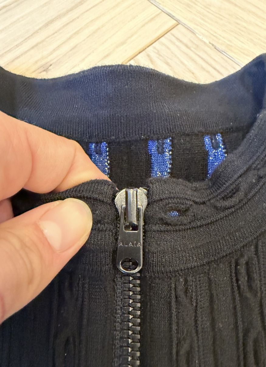 Alaia ALAÏA BLACK & BLUE ZIP UP Size M / US 6-8 / IT 42-44 - 4 Thumbnail
