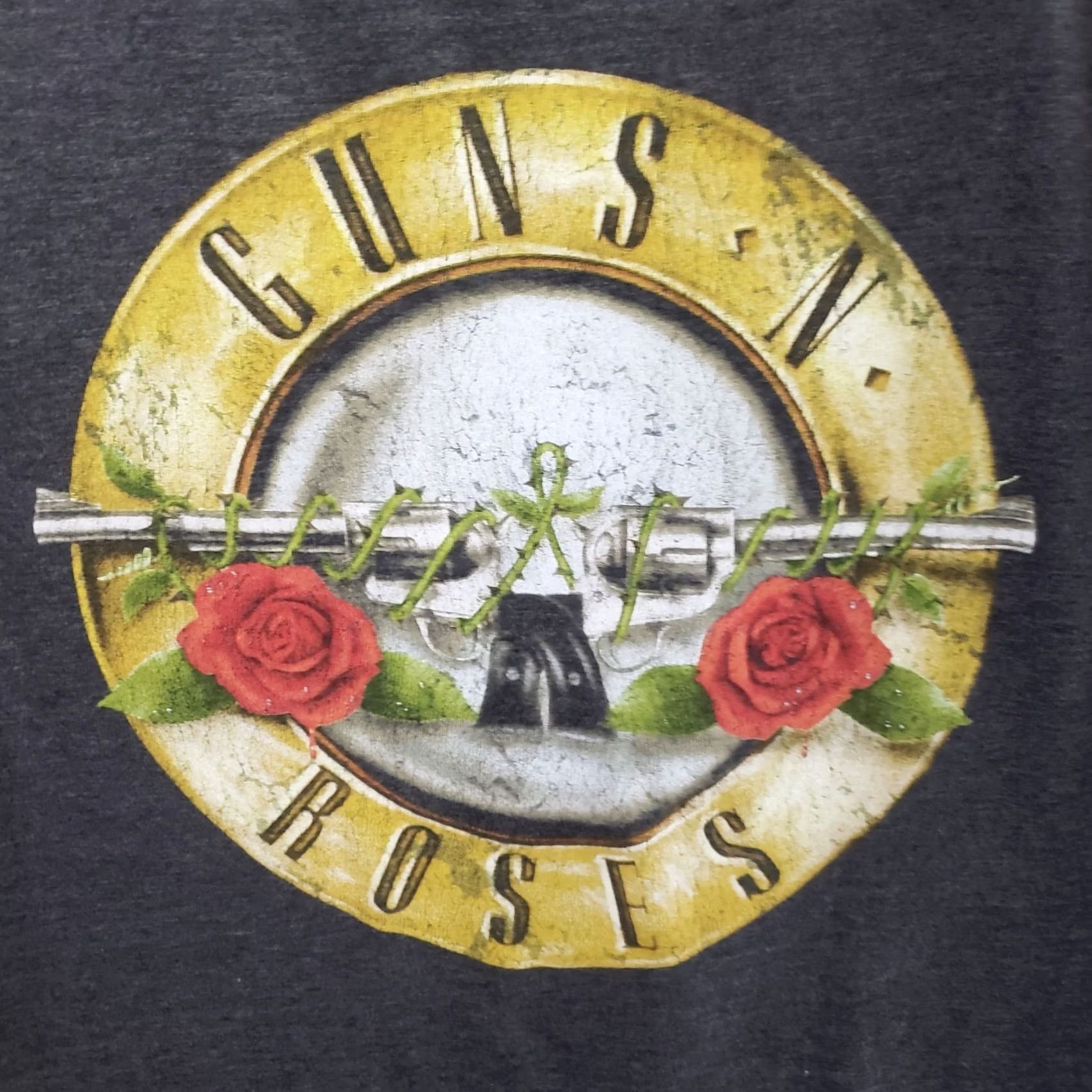 Vintage Guns N Roses Shirt Men Heathered Dark Gray Bullet Logo Graphic Band Tee Rock Sz. M Size US M / EU 48-50 / 2 - 3 Thumbnail