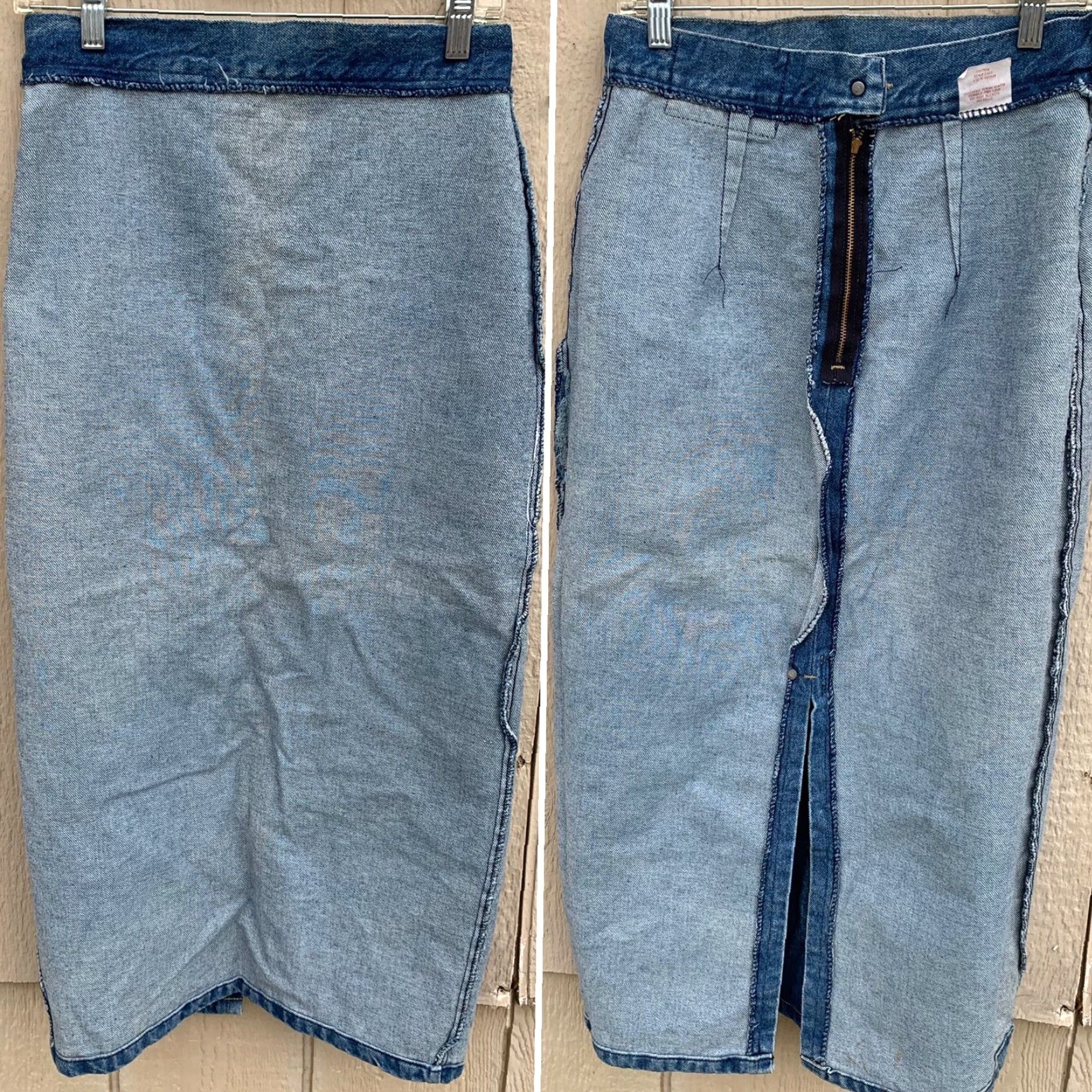 Vintage VINTAGE Bongo jeans skirt denim high waisted size 11 28.5 in waist 80s 90s blue Size 32" / US 10 / IT 46 - 7 Thumbnail