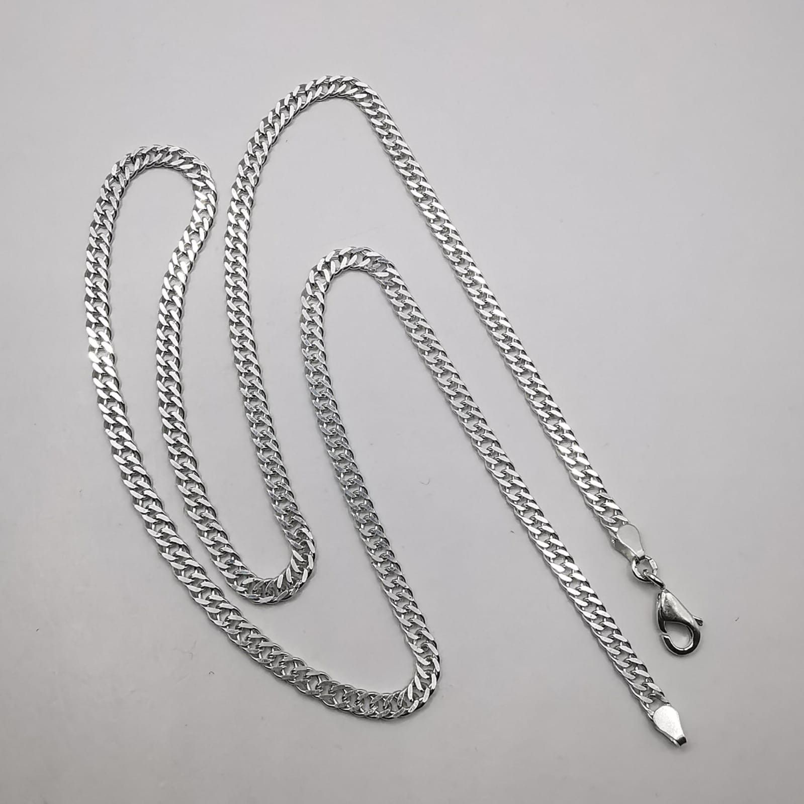 Sterling Silver Vintage Jewelry Chain, 925 Sterling Silver, Signed 13.90g Size ONE SIZE - 3 Thumbnail