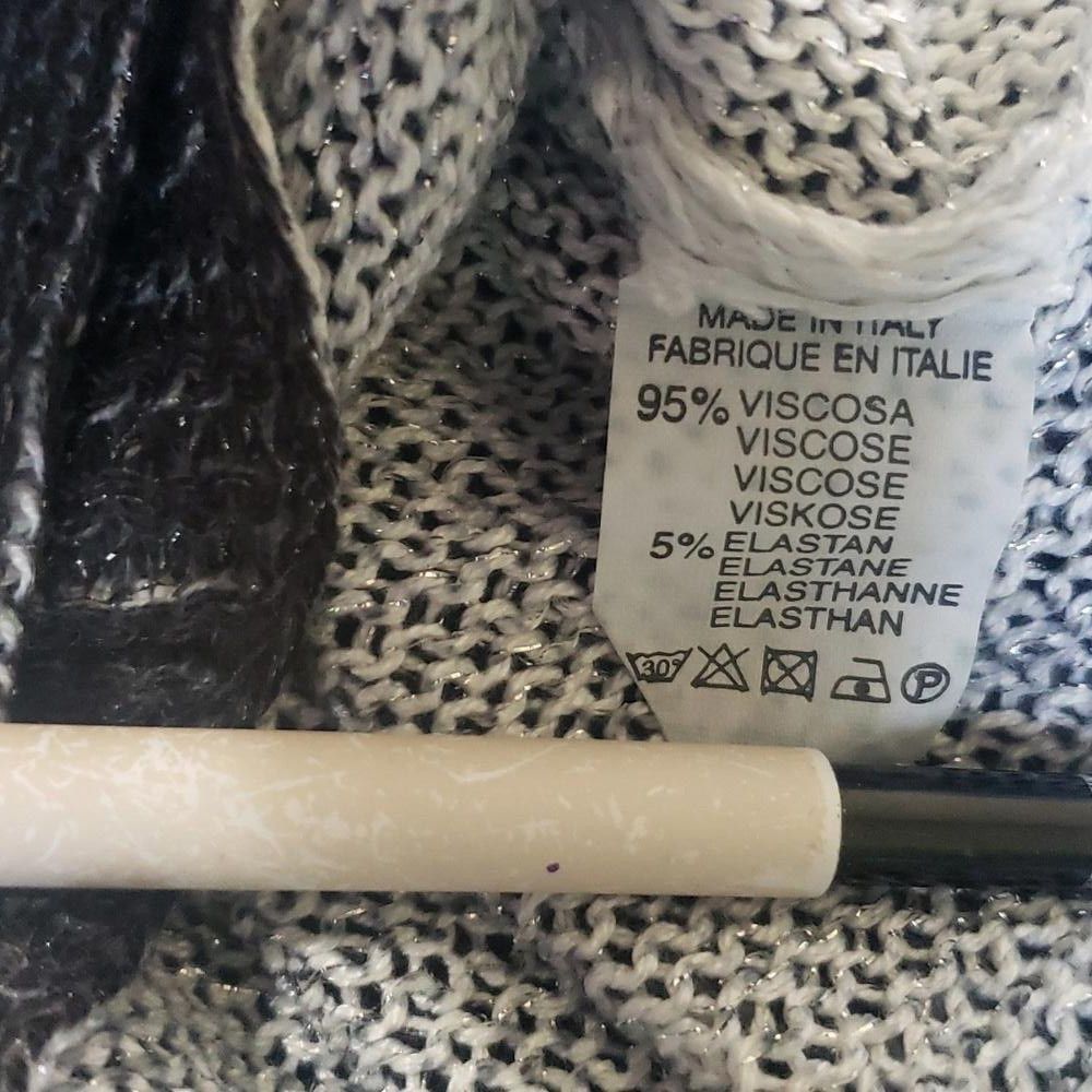 Designer CT1918 Free For Humanity Black & White Long Sleeve Sweater L Size L / US 10 / IT 46 - 5 Thumbnail
