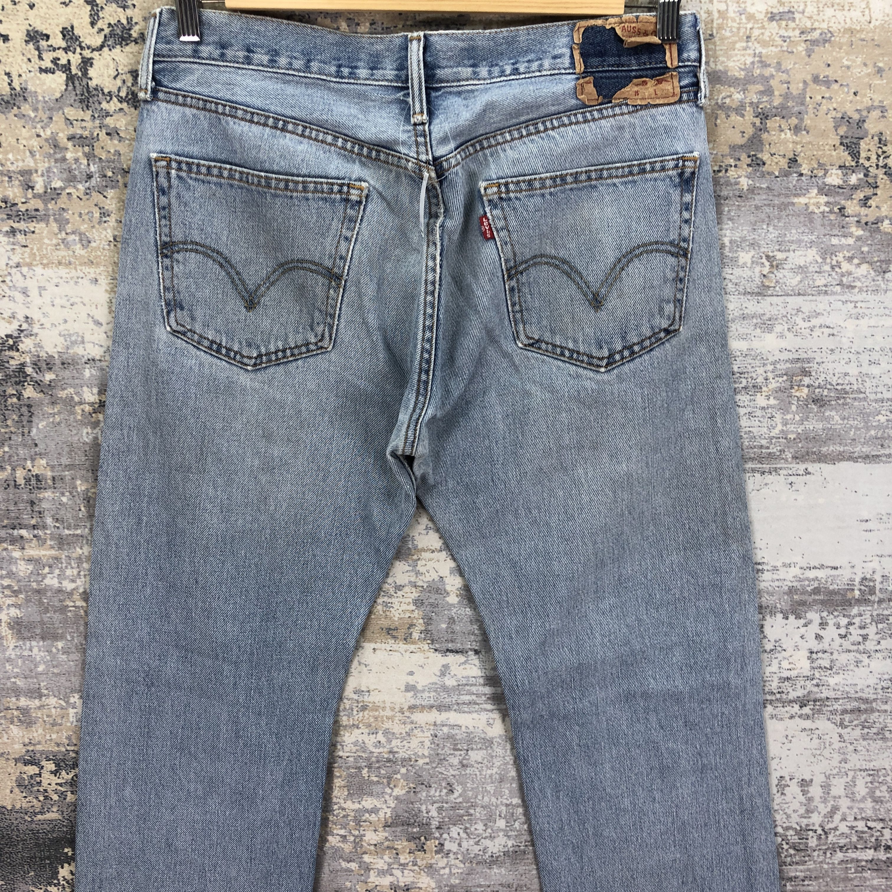 Levi's Vintage Levis 505 Light Wash Jeans Levi's Sun Faded Denim Size US 32 / EU 48 - 4 Thumbnail