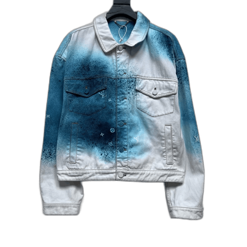 Louis Vuitton Louis Vuitton Watercolor Denim Jacket - dmc Size M / US 6-8 / IT 42-44 - 1 Thumbnail