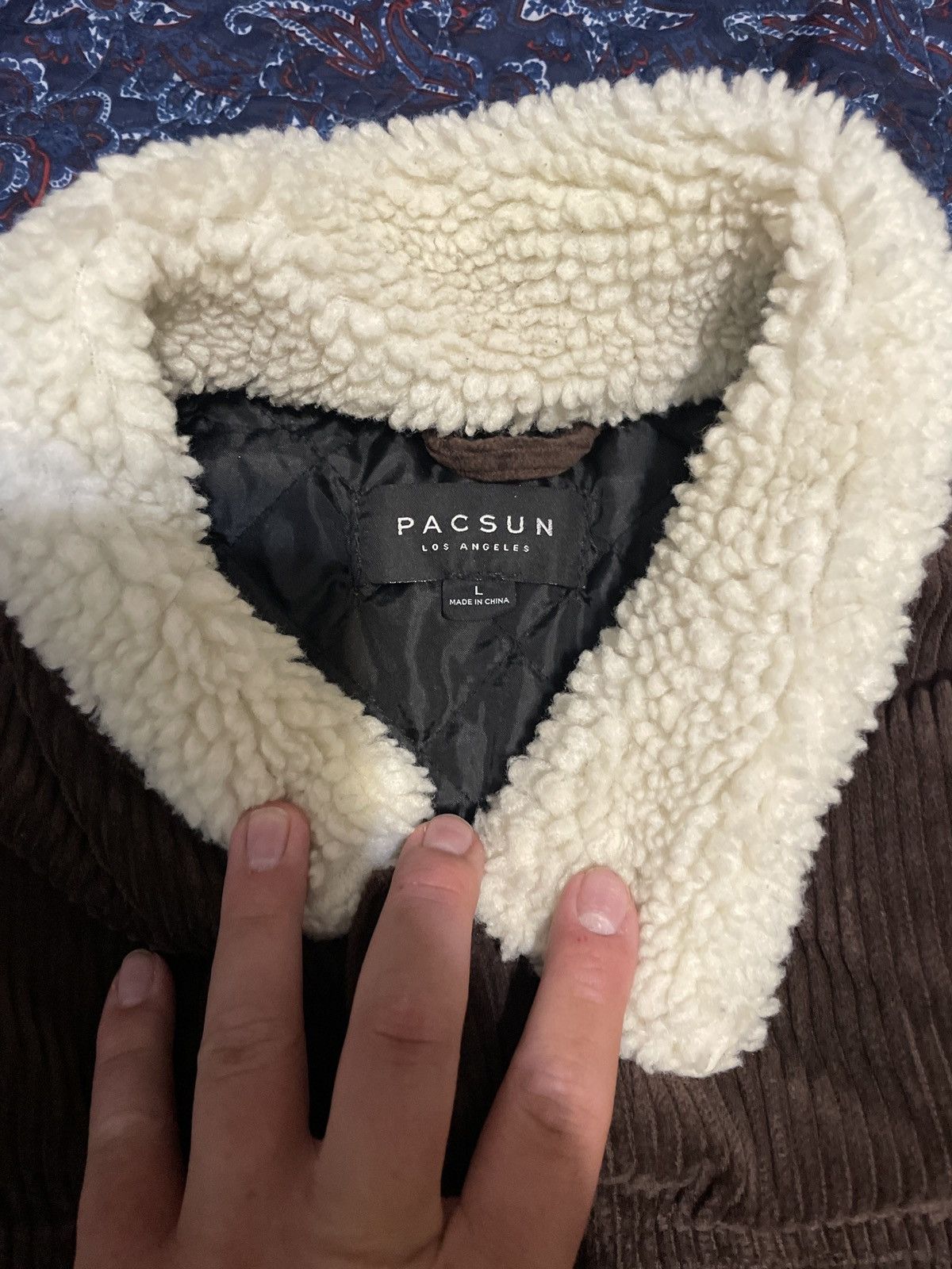 Pacsun Pacsun Corduroy Sherpa Lined Collar Jacket Size US L / EU 52-54 / 3 - 2 Thumbnail