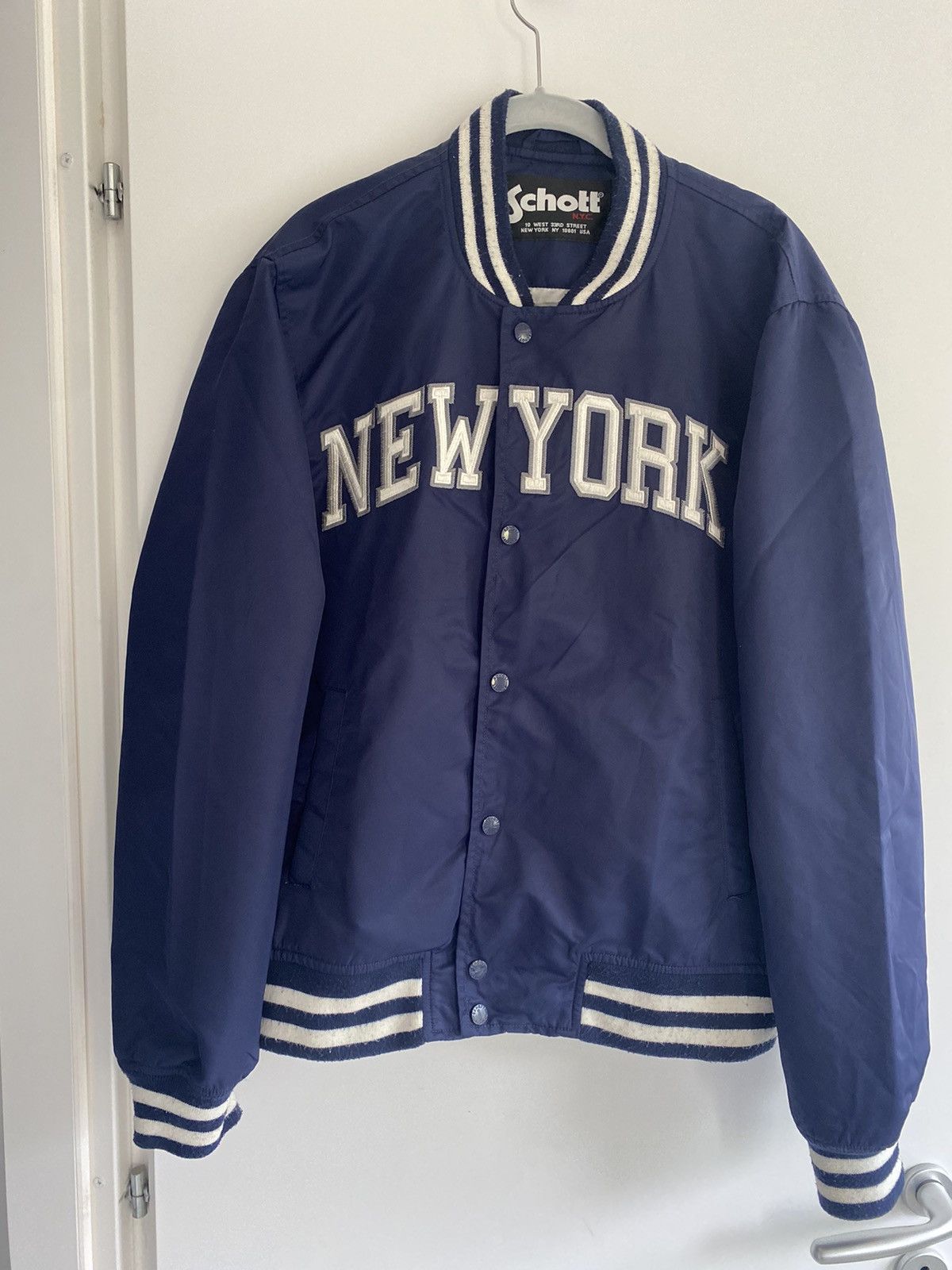 Vintage Schott Varsity Nylon Bomber Jacket