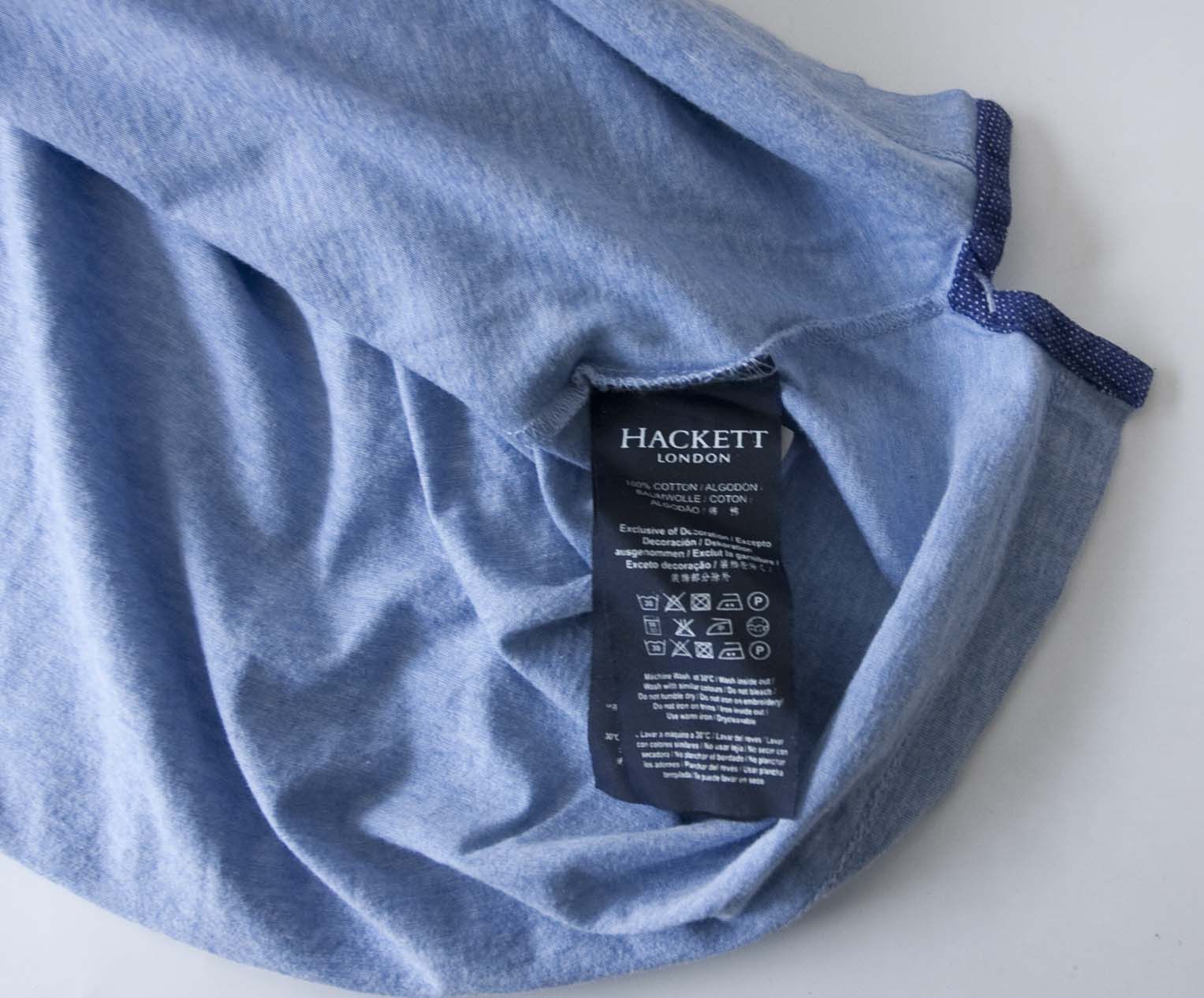 Hackett Hackett London Polo Slim Fit Size XL Pale Blue Size US XL / EU 56 / 4 - 4 Thumbnail