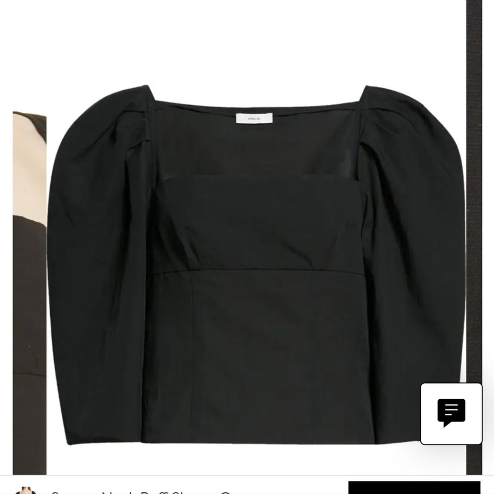 Vince Vince puffed square neck top size 12 bnwt Size XXL / US 16-18 / IT 52-54 - 3 Thumbnail