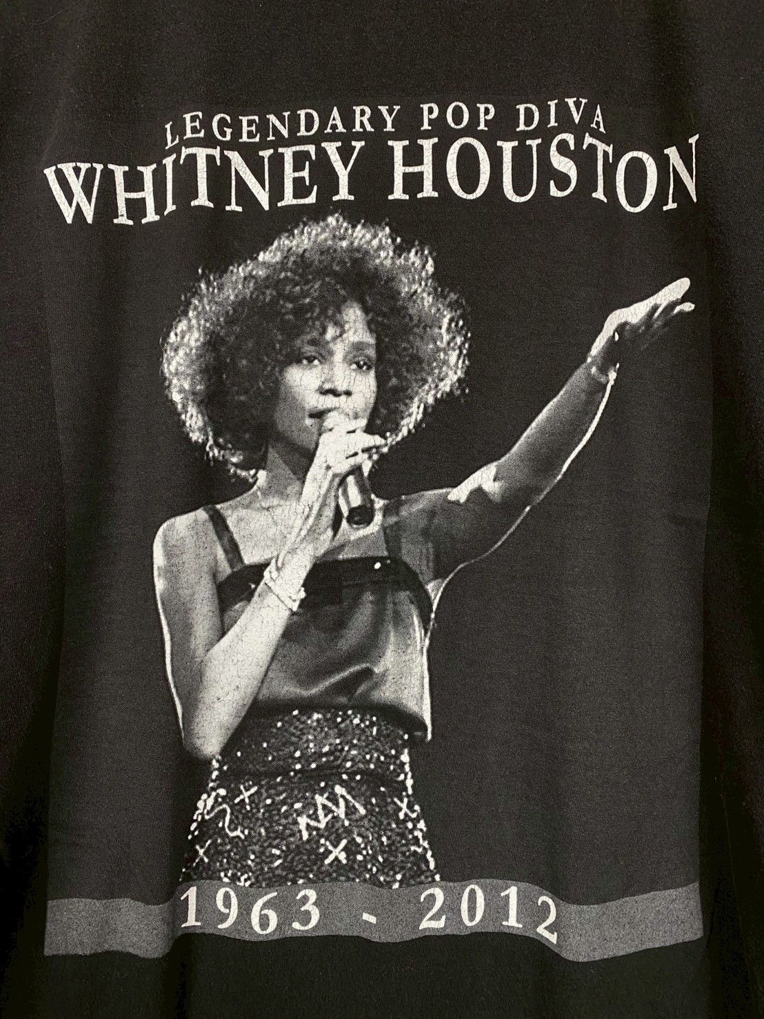 Vintage Vintage Whitney Houston T-Shirts DO1268 Size US L / EU 52-54 / 3 - 3 Thumbnail
