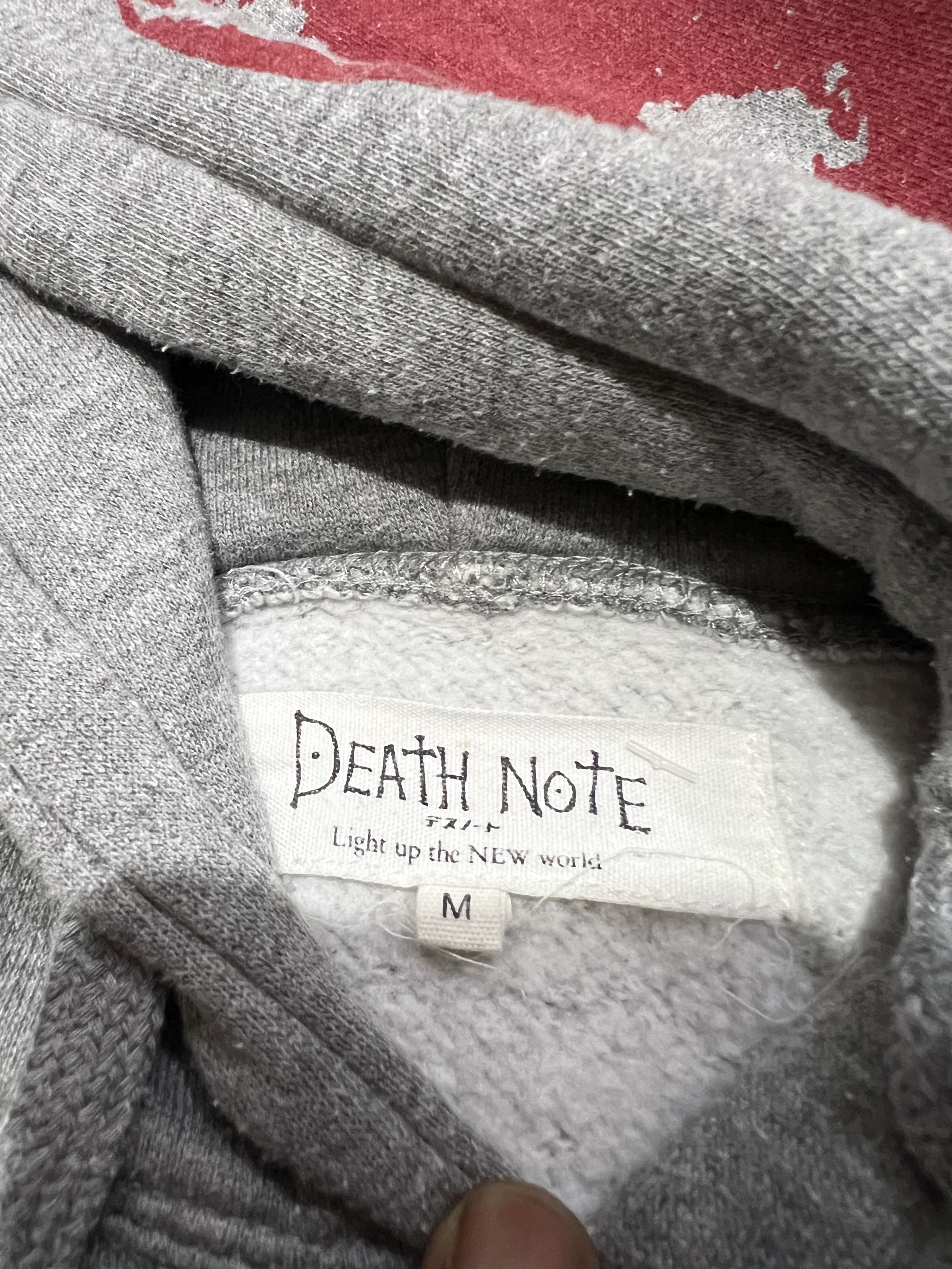 Japanese Brand 2000s Death Note Film Poem Hoddie y2k Size US M / EU 48-50 / 2 - 5 Thumbnail