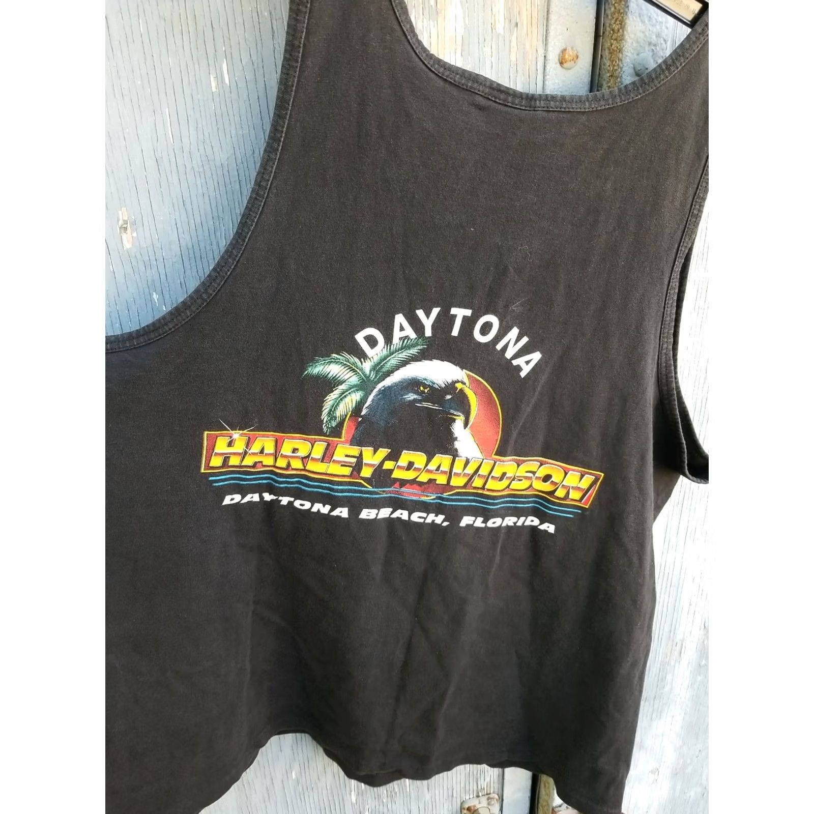Harley Davidson VTG Daytona Beach Bike Week 1995 XL Harley Davidson tank top shirt Mens Shirt XL Black Motorcycles Vintage Size US XL / EU 56 / 4 - 5 Thumbnail