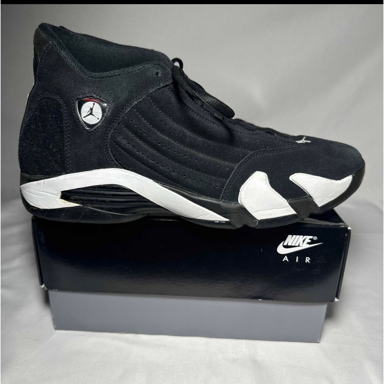 Jordan Brand × Nike Size 12 - Nike Air Jordan 14 Retro Black White Men's Shoes Size US 12 / EU 45 - 1 Thumbnail