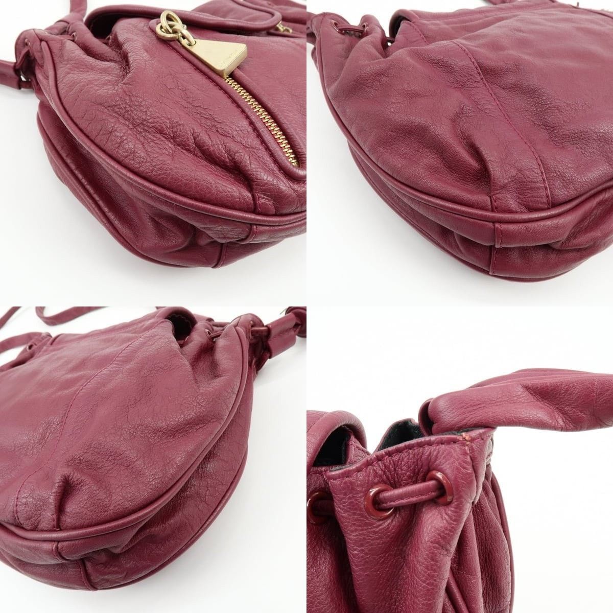 Chloe Chloe See By Chloe Leather Shoulder Bag Burgundy Size ONE SIZE - 5 Thumbnail