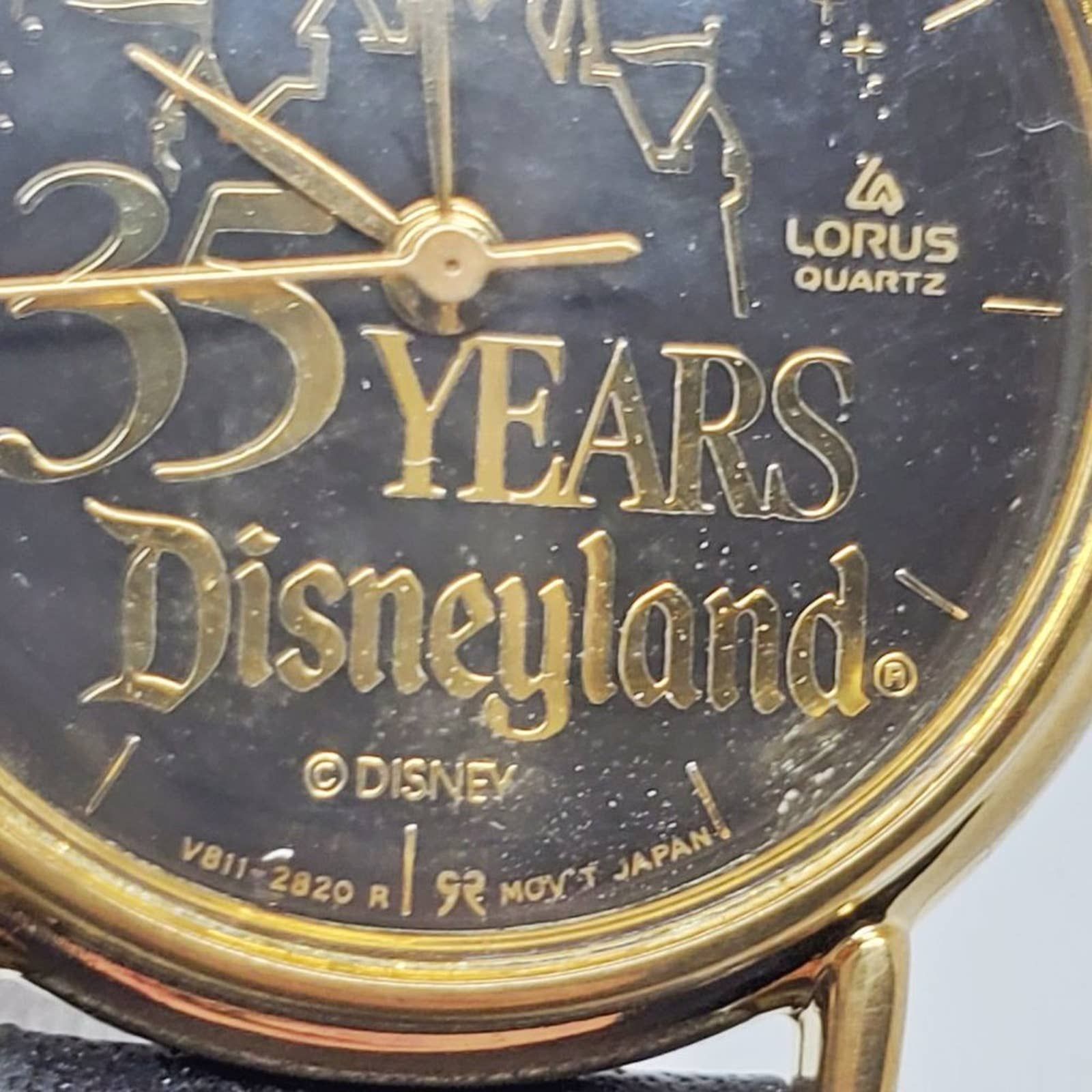 Disney Disneyland 35 Years Celebration VTG Black & Gold Watch Size ONE SIZE - 4 Thumbnail