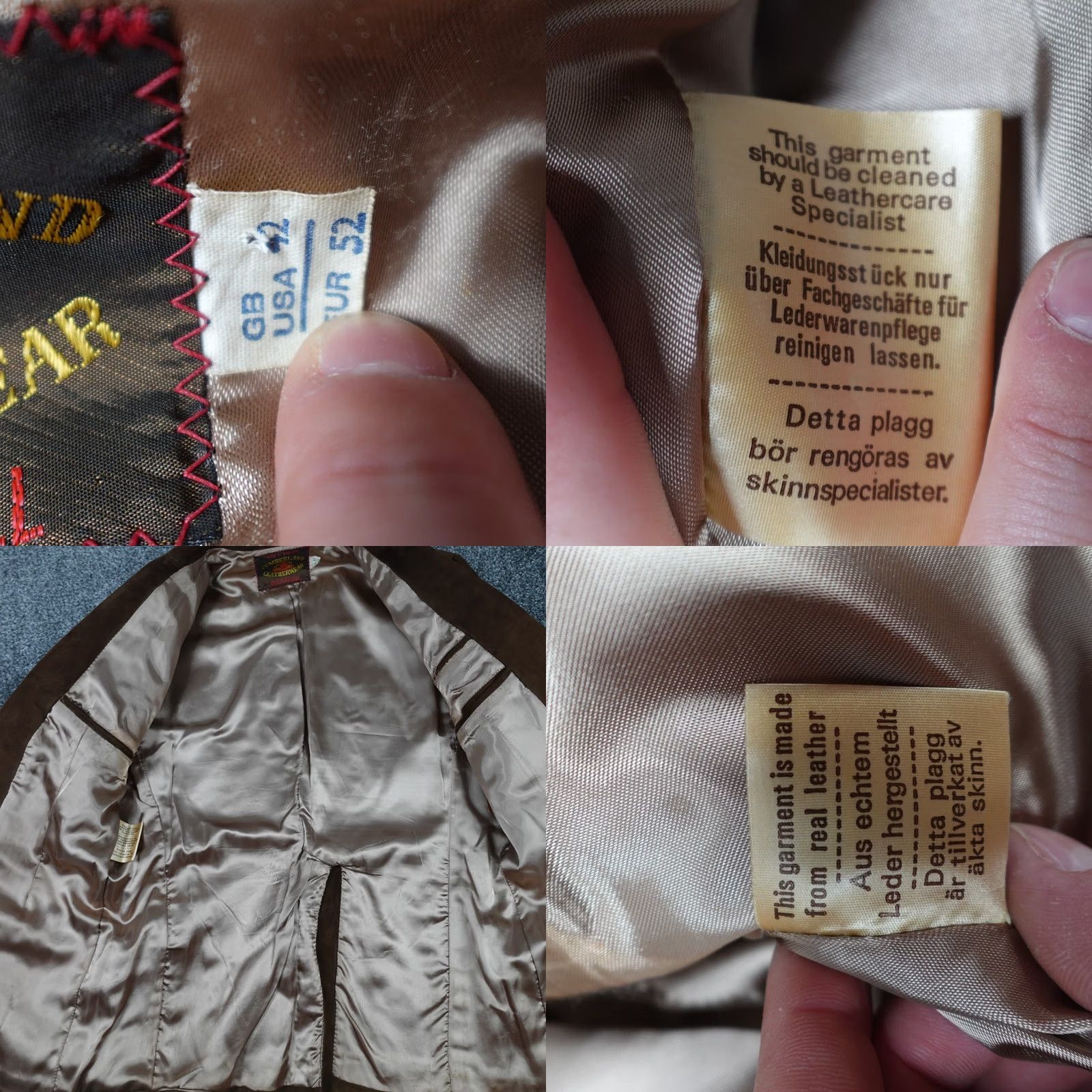 Gloverall VINTAGE Gloverall Jacket Leather Brown Size 42 Men's Size US 42 / EU 58 - 8 Thumbnail
