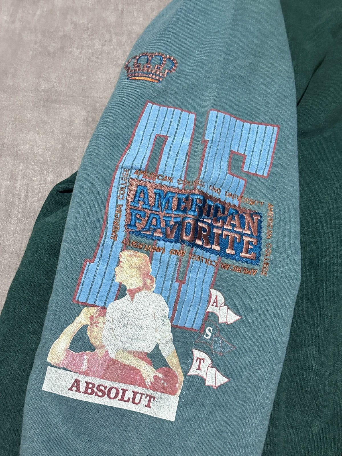 Japanese Brand × Vintage Vintage Faded Absolut Polo Sweatshirt Archive Made in Italy Size US XL / EU 56 / 4 - 4 Thumbnail