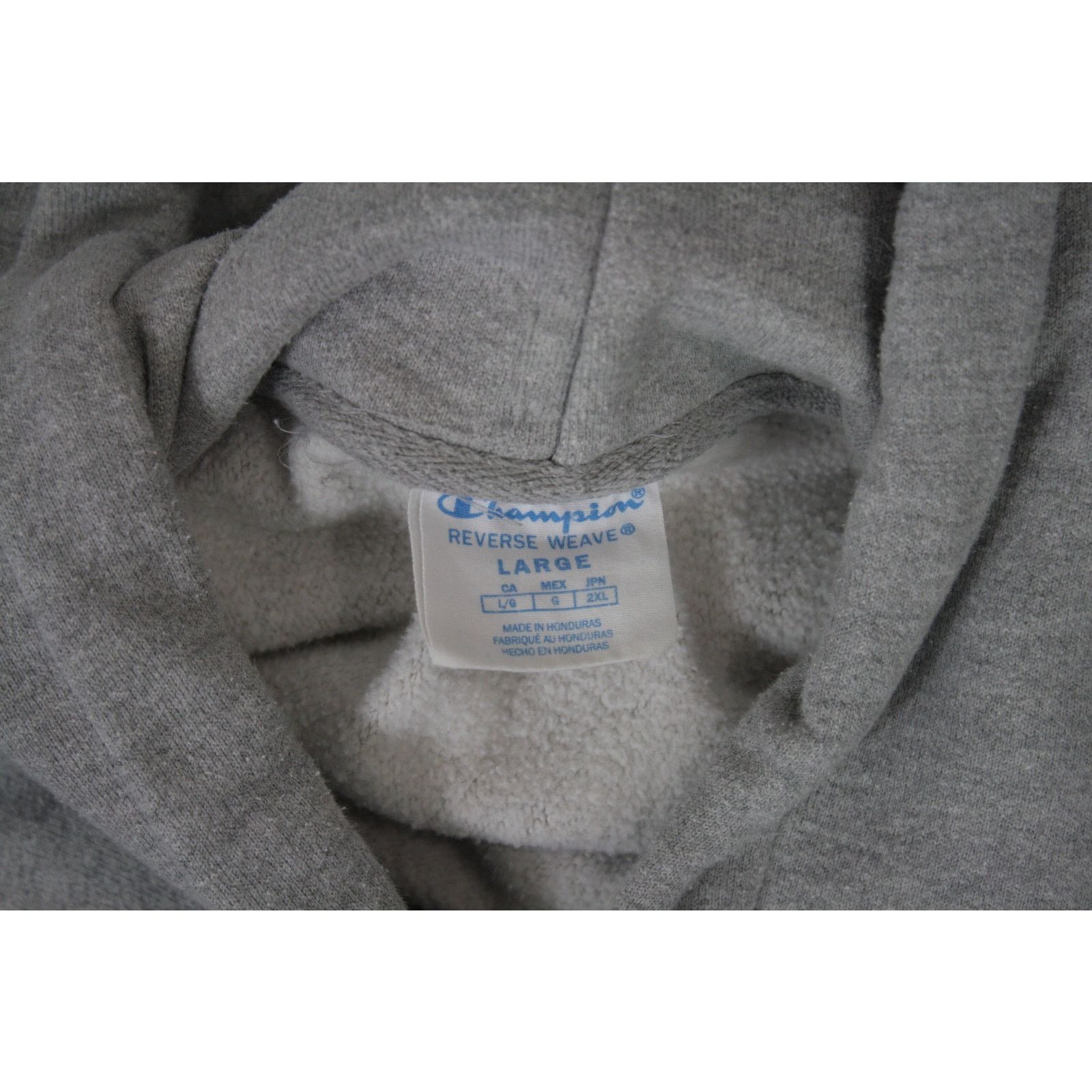 Champion × Vintage Champion Reverse Weave Hoodie Gray Pullover Sweatshirt Size US L / EU 52-54 / 3 - 6 Thumbnail