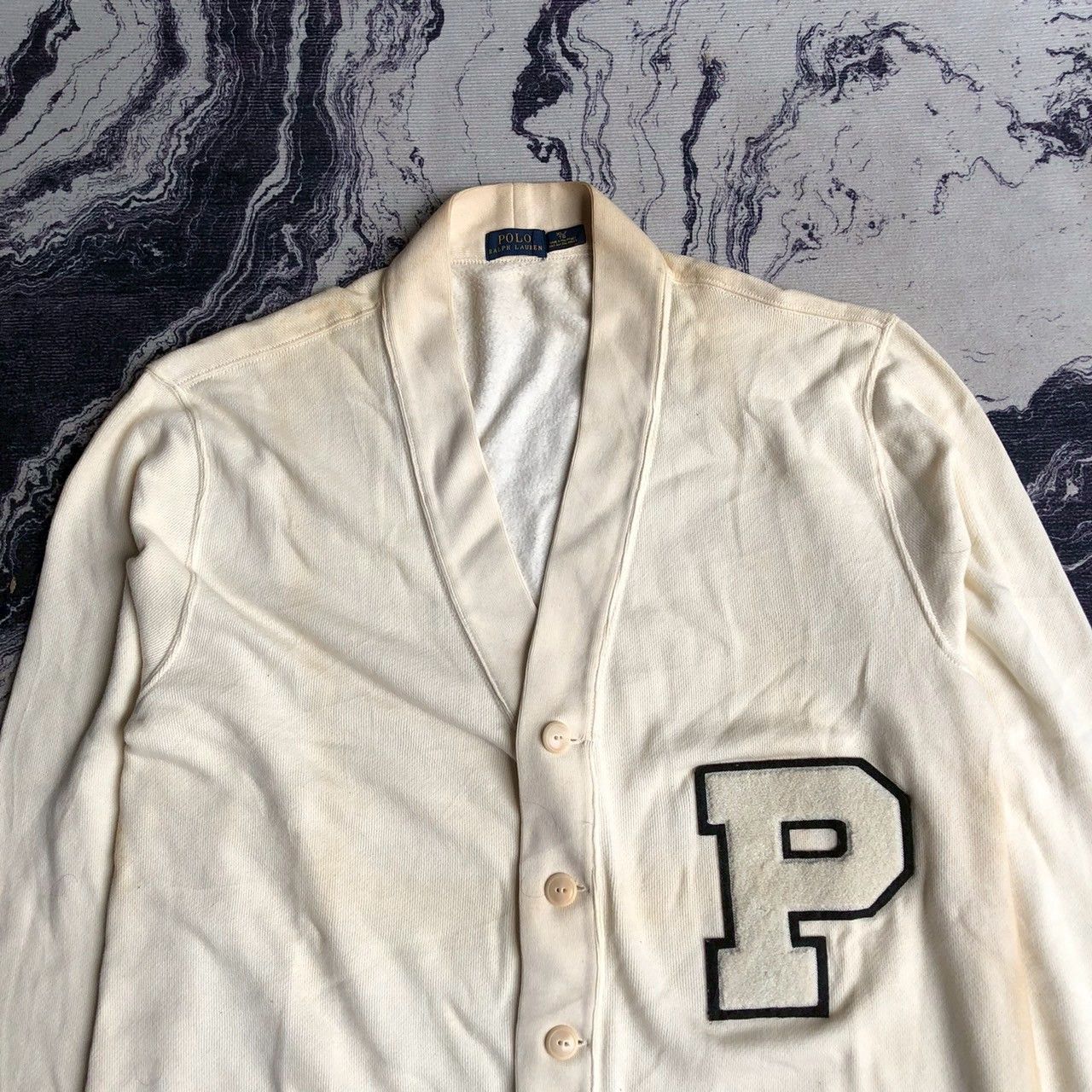 Polo Ralph Lauren Vintage Polo Ralph Lauren RL67 Varsity Cardigan Size US XL / EU 56 / 4 - 2 Thumbnail