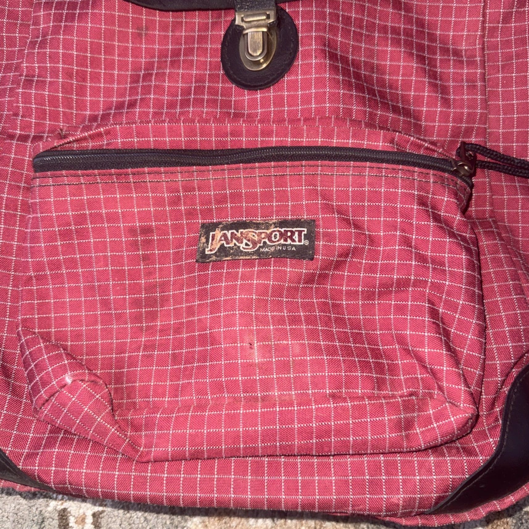Jansport VTG Jansport Backpack Open Top Red USA Men Large Canvas Back Pack Size US L / EU 52-54 / 3 - 3 Thumbnail