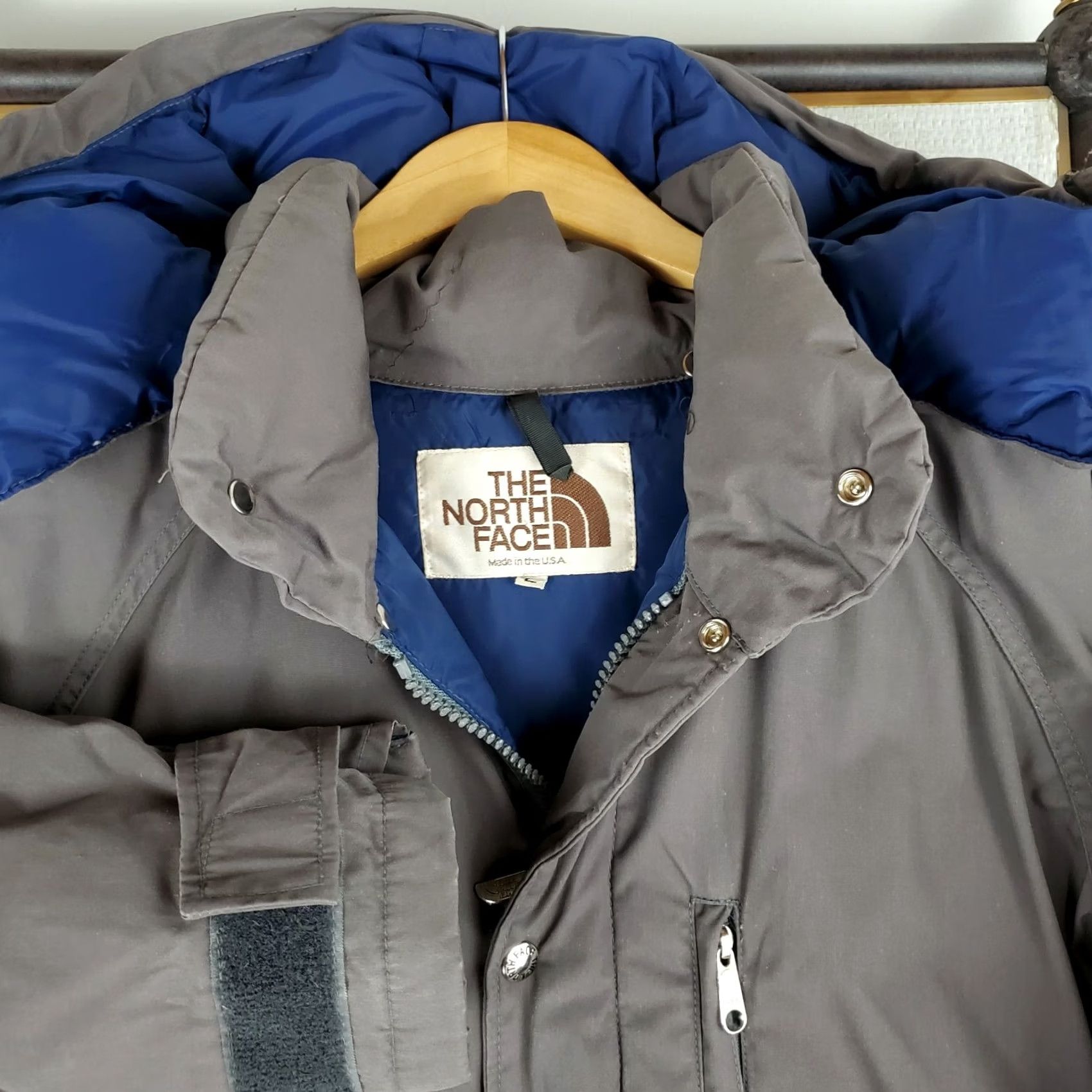 The North Face VTG The North Face Jacket Mens Down Sierra Hooded Puffer Gray Large 80s Vintage Coat Wind-Resistant Water-Resistant Burn Label USA Made - 1980s Size US L / EU 52-54 / 3 - 2 Thumbnail