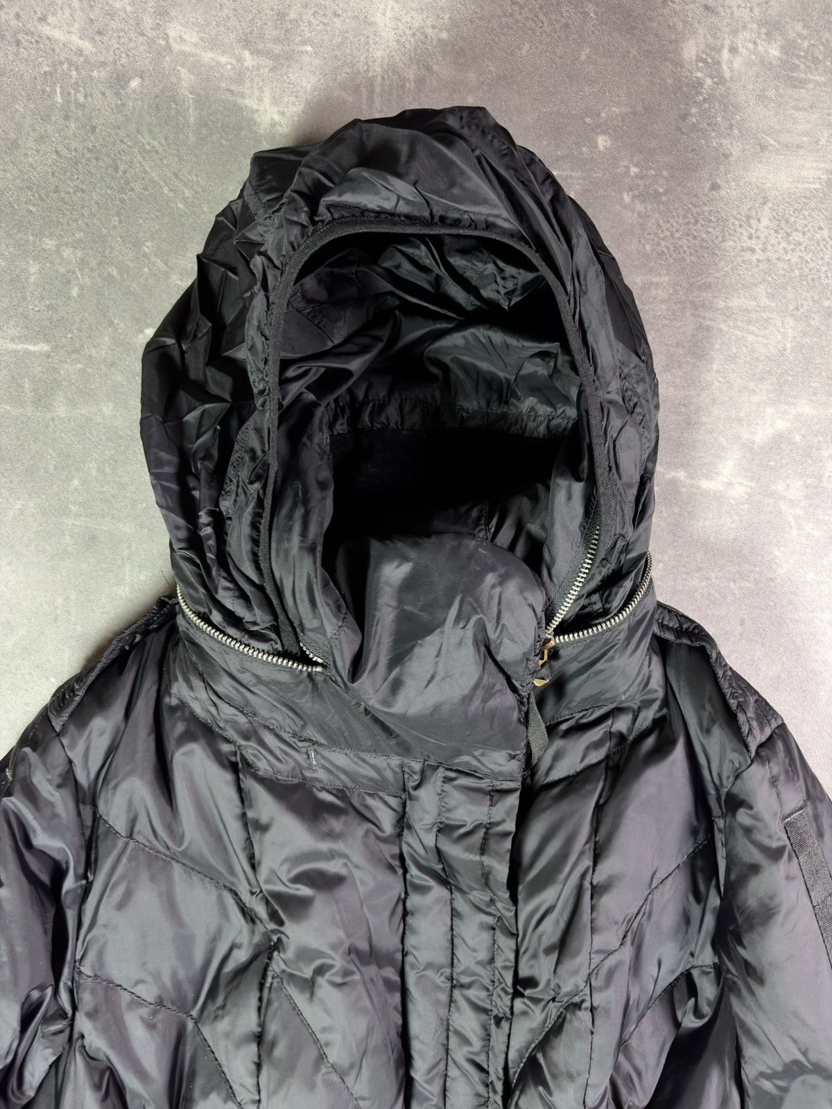 Marithe + Francois Girbaud 00s Marithe + Francois Girbaud Hybrid Hooded Puffer Parka L Size L / US 10 / IT 46 - 15 Thumbnail