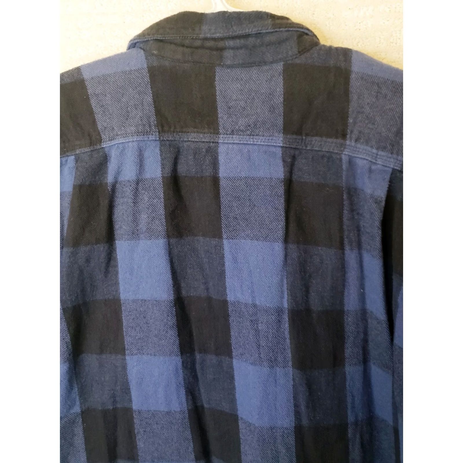 Vintage VINTAGE CE Schmidt Workwear Shacket Mens 2XL BLUE BLACK Plaid Button Heavy Flannel Shirt Size US XXL / EU 58 / 5 - 7 Thumbnail