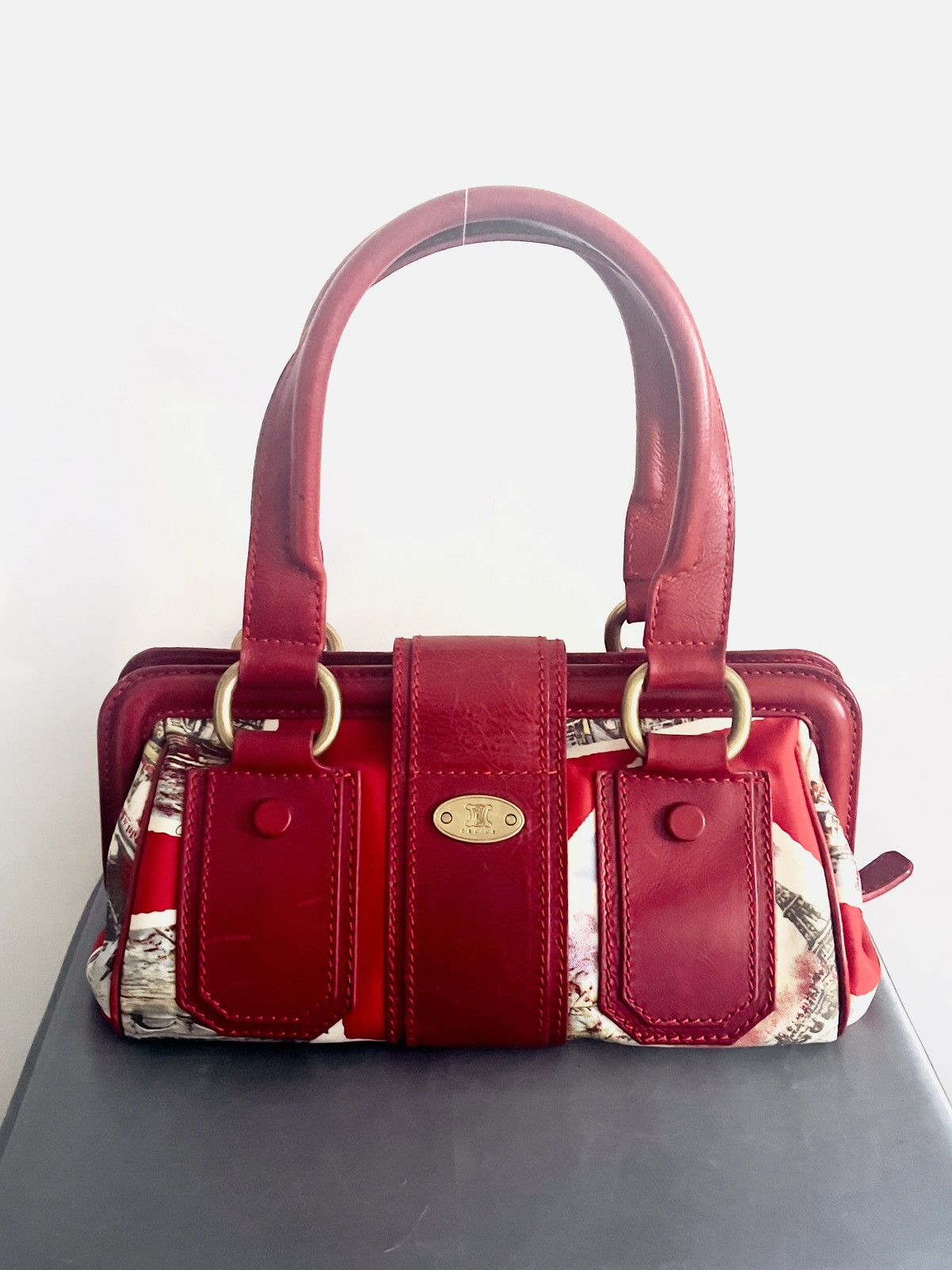 Celine CÉLINE Vintage Ella Frame Bag – Limited Edition Paris Size ONE SIZE - 4 Thumbnail