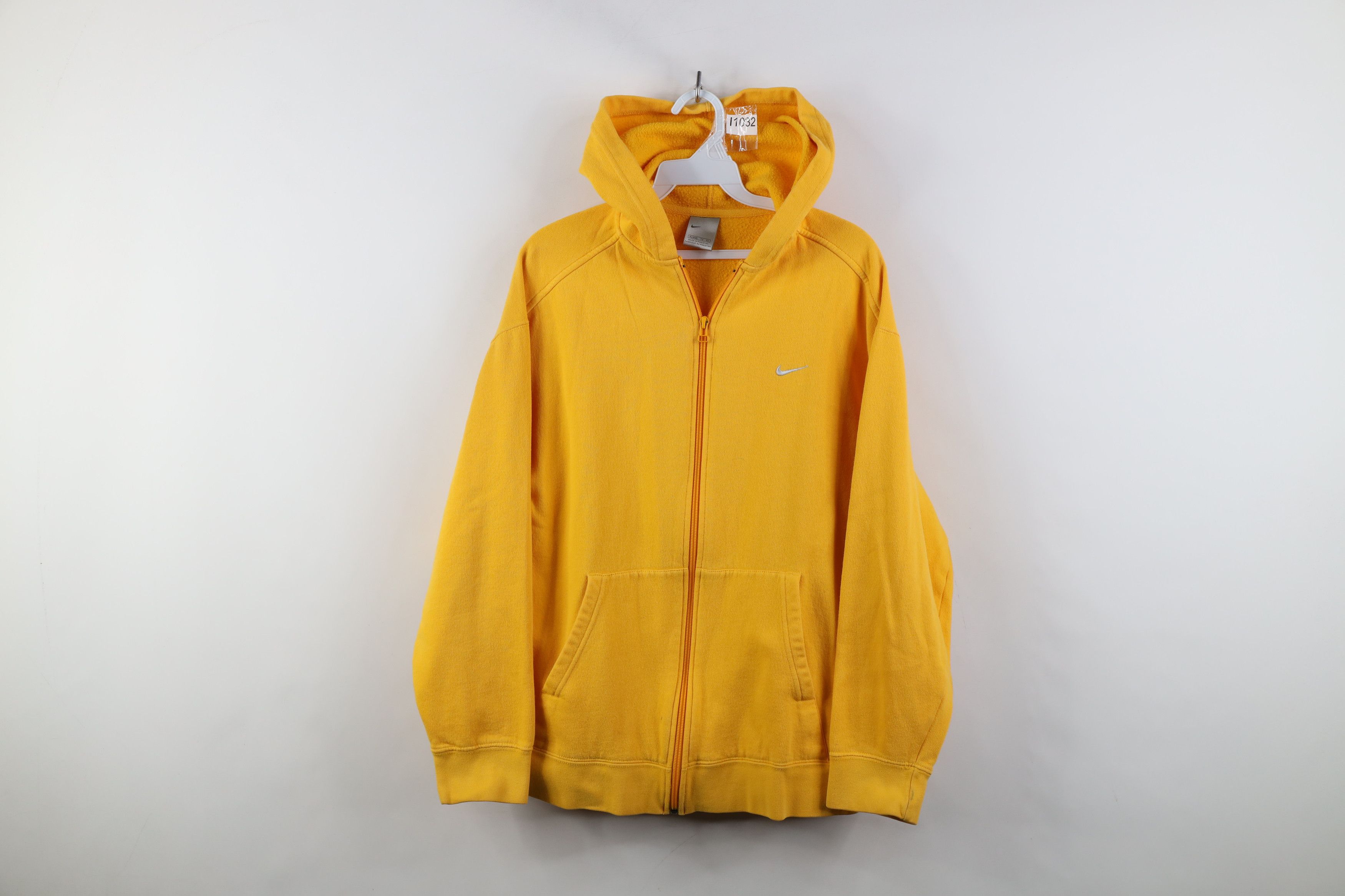 Nike Vintage Y2K Nike Scott Mini Swoosh Full Zip Hoodie Yellow Size XL / US 12-14 / IT 48-50 - 1 Thumbnail
