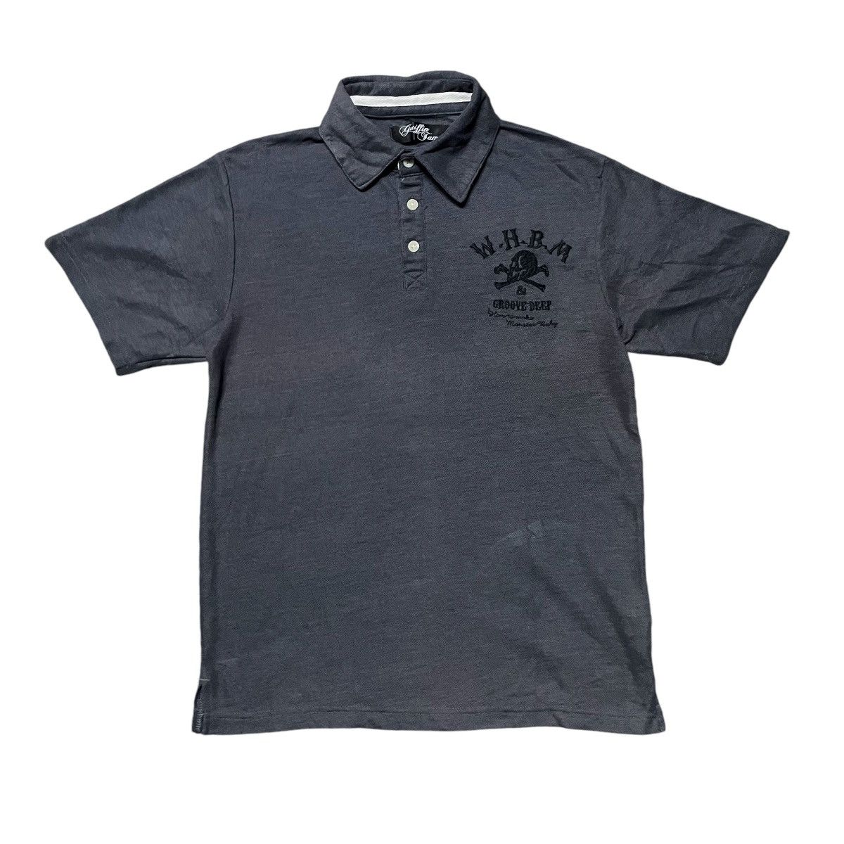 Japanese Brand × Neighborhood × Vintage 💥W.H.B.M & Groove Deep Skulls Backhit Polo Tees Size US S / EU 44-46 / 1 - 1 Thumbnail