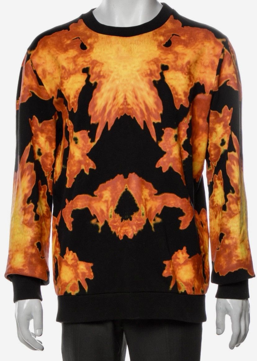 image of Givenchy Flame Men’S Black Sweatshirt!, Men's (Size Small)