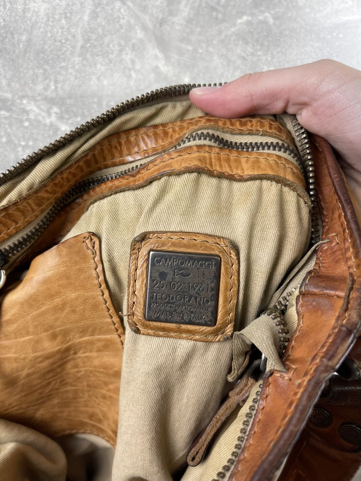 Campomaggi × Vintage Campomaggi Archives Avant Garde Beige Leather Tote Shoulder Size ONE SIZE - 12 Thumbnail