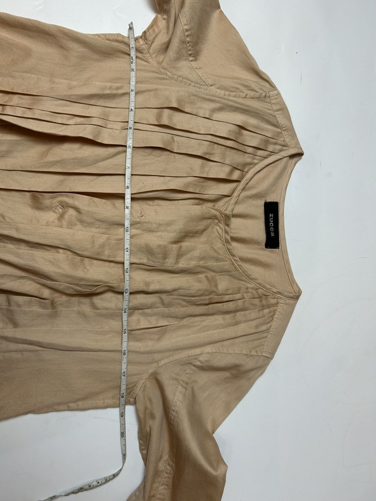 Designer × Issey Miyake × Zucca ZUCCA BROWN PLEATED BLOUSE Size M / US 6-8 / IT 42-44 - 5 Thumbnail