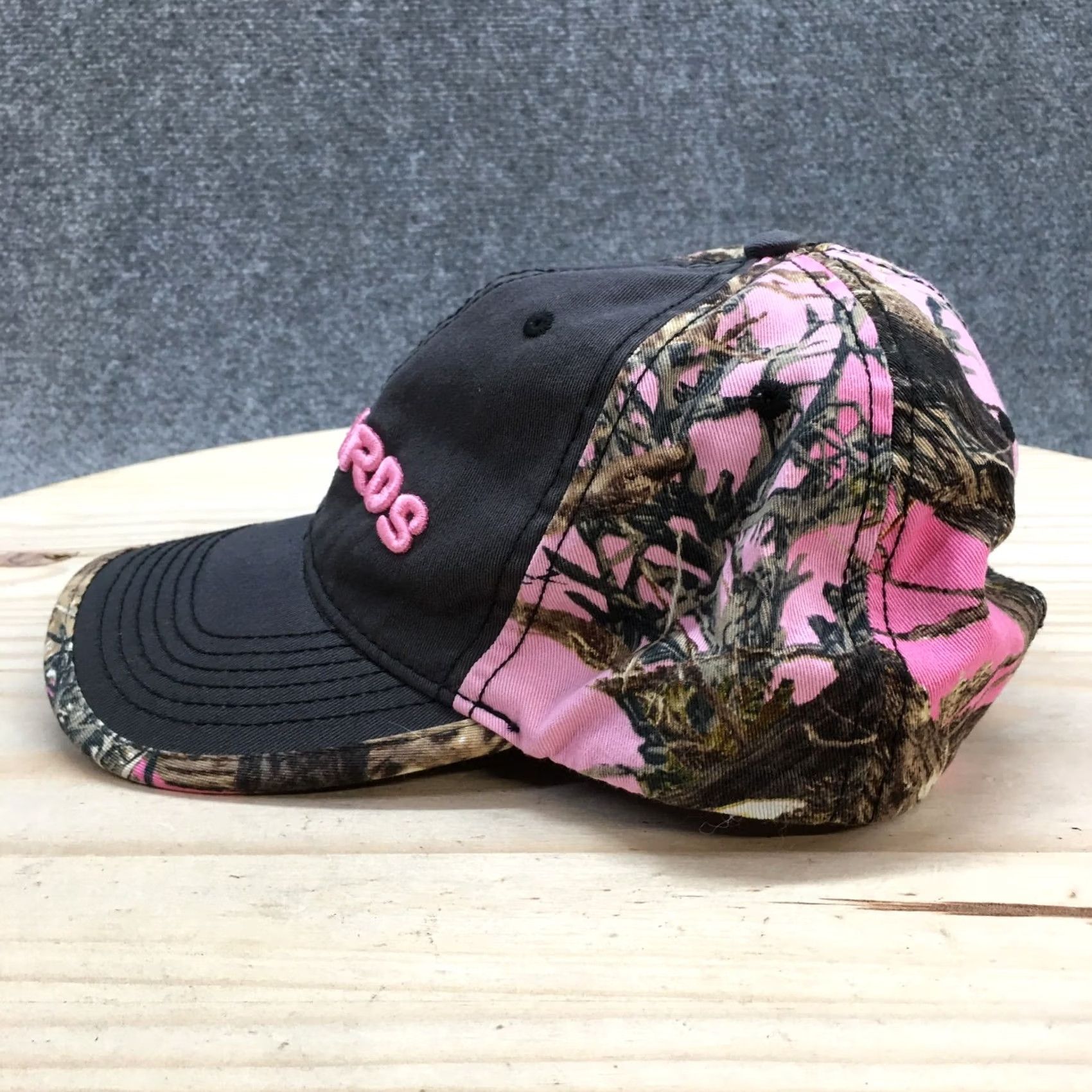 Pinko Menards Womens Baseball Cap Hat One Size Pink Camo Cotton Adjustable Embroidered Cap Size ONE SIZE - 4 Thumbnail