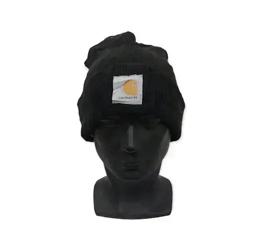 Carhartt × Vintage Carhatt Plain Beanie Hat Size ONE SIZE - 1 Thumbnail