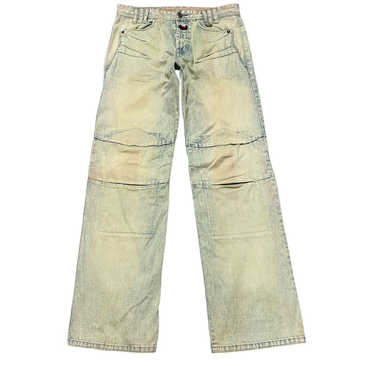 Marithe + Francois Girbaud Marithe Francois Girbaud Denim Mudwash Baggy Jeans Size US 32 / EU 48 - 2 Thumbnail