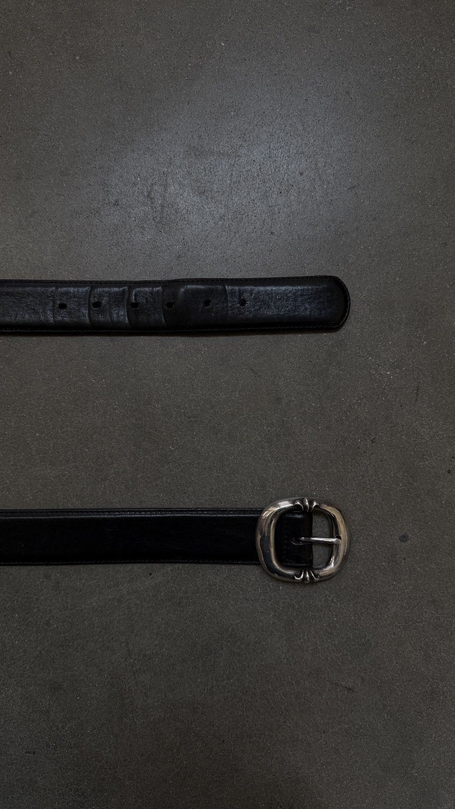 Chrome Hearts RARE! Chrome Hearts Black Leather Gunslinger Belt Size 38 - 3 Thumbnail